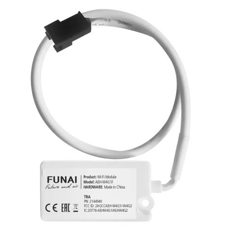 Для сплит-систем Wi-Fi-модуль Funai AEH-W4G1F SENSEI 2025 (D06), SENSEI Inverter и мульти-сплит систем ORIGAMI AEH-W4G1F